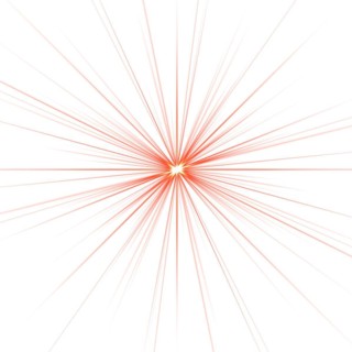 Digitally rendered Light effect rays flash radiance of star or sun white glow shine explosion