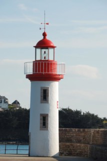 Lighthouse on a blue sky