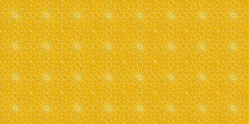 Islamic gold ornament vector seamless pattern