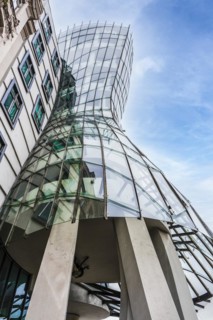 The Dancing House is the name of this building located in Prague, Czech Republic and designed by the Croatian-Czech architect Vlado Milunic in cooperation with Canadian-American architect Frank Gehry
