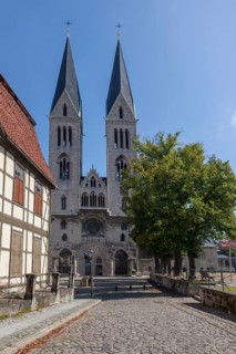 Halberstadt Cathedral St. Stephen and St. Sixtus, Gothic basilica, Halberstadt, Saxony-Anhalt, Germany, Europe