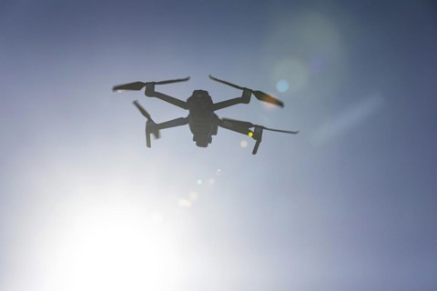 Drone in flight, DJI Mavic 2 Pro, Stuttgart, Baden-Wuerttemberg, Germany, Europe