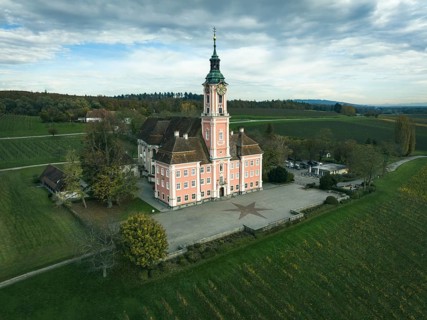 Birnau Pilgrimage Church, Uhldingen-Muehlhofen, Lake Constance District, Upper Swabia, Baden-Wuerttemberg, Germany, Europe