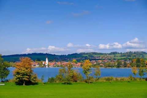 Riegsee, Pfaffenwinkel, Upper Bavaria, Bavaria, Germany, Europe