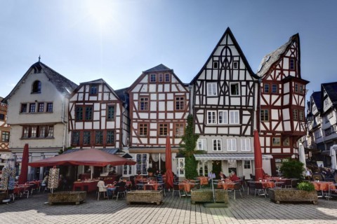 Old town, Bischofsplatz, Limburg, Limburg, Hesse, Germany, Europe, Europe