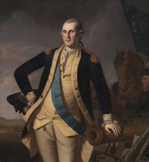George Washington after the Battle of Princeton on 3 January 1777 during the American War of Independence