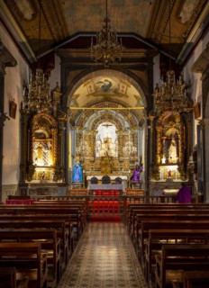 Chancel, San Sebastian Church, Camara de Lobos, Madeira, Portugal, Europe