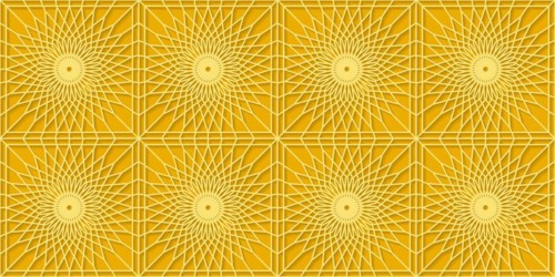 Islamic gold ornament vector seamless pattern