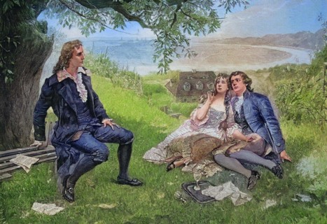 Johann Christoph Friedrich von Schiller was a German poet, philosopher, physician, historian, and playwright, here in Loschwitz, Germany, Historical, digitally restored reproduction of an original fro...