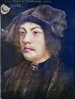 Martin Schongauer, known in Italy as Bel Martino or Martino dAnversa, was a German engraver and painter, Historical, digitally restored reproduction of a 19th century original