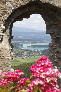 Burgarena Finkenstein, behind the Faaker See, municipality of Villach, Carinthia, Austria, Europe