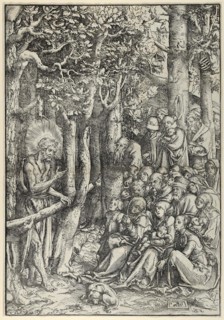 The Sermon of St. John the Baptist, painting by Lucas Cranach the Elder, 4 October 1472, 16 October 1553, one of the most important German painters, graphic artists and letterpress printers of the Ren...