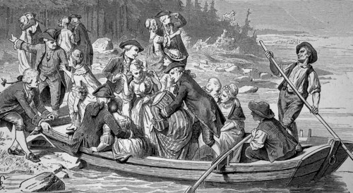 Friedrich Gottlieb Klopstock, 2 July 1724, 14 March 1803, was a German poet. Here with a boat on Lake Zurich, Switzerland, Historic, digitally restored reproduction from a 19th century original, Europ...