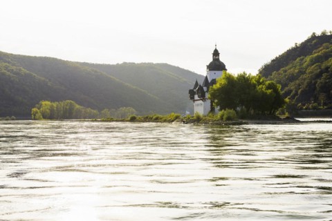 Pfalzgrafenstein Castle, Kaub, Upper Middle Rhine Valley, UNESCO World Heritage Site, Rhineland-Palatinate, Germany, Europe