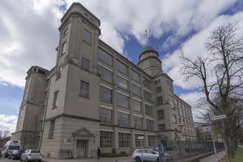The Glass Palace, former Mechanical Cotton Spinning and Weaving Mill, from 190 to 1980, today Art Museum, Augsburg, Bavaria, Germany, Europe