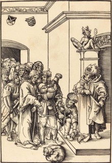 Christ in front of Annas, Annas was Jewish High Priest between the years 6 and about 15 AD, when the Roman Emperor Augustus reigned, painting by Lucas Cranach the Elder, 4 October 1472, 16 October 155...