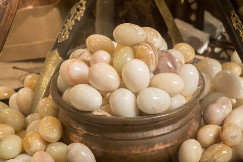 Plenty of marbles in the form of an egg