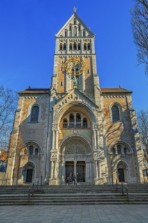 Neo-Romanesque Parish Church of St. Anne in Lehel, Munich, Bavaria, Germany, Europe