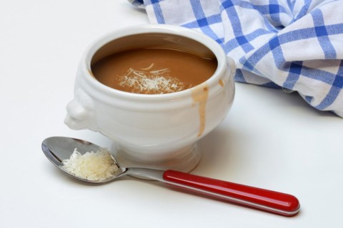 Basler Mehlsuppe, the soup is traditionally eaten at Fasnacht, Basel, Switzerland, Europe