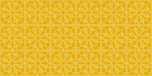 Islamic gold ornament vector seamless pattern