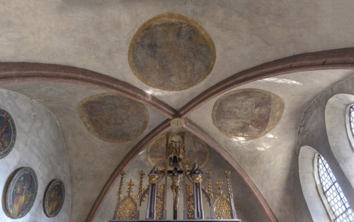 Detail from the late Gothic high altar by Michael Wolgemut c. 1505, St. Egidienkirche, Beerbach, Middle Franconia, Bavaria, Germany, Europe