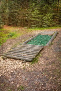 Glass in the Barefoot Park in the Forest, Schoemberg, Black Forest, Germany, Europe