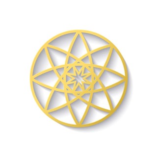 Islamic golden ornament, vector illustration