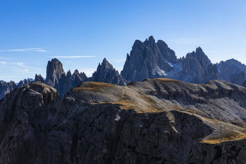 The peaks of the Cadini di Misurina, Dolomites, South Tyrol, Italy, Europe