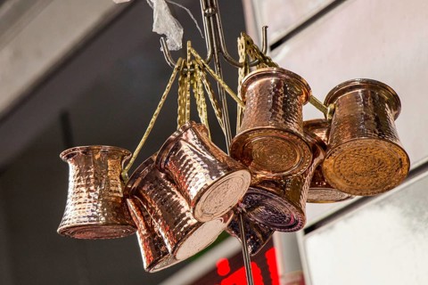 Turkish coffee pots made in a traditional style
