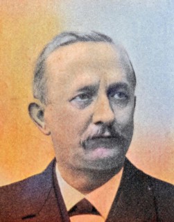 Adolf Matthias, born 16 June 1844 in Mieste, Altmark, Saxony, Germany, died 30 March 1918, was a German genealogist, heraldist and publicist, Historical, digitally restored reproduction from a 19th ce...