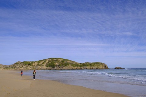 Island Beach, Robberg Island, Robberg Peninsula, Robberg Nature Reserve, Plettenberg Bay, Garden Route, Western Cape, South Africa, Africa