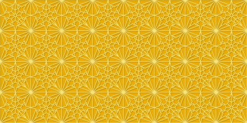 Islamic gold ornament vector seamless pattern