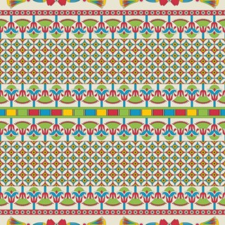 Ancient Egyptian traditional background, vector seamless pattern