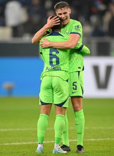 Cheering Paulo Otavio VfL Wolfsburg