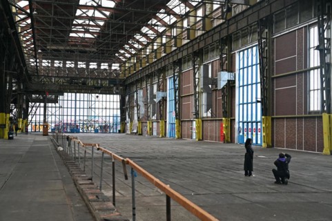 Shipyard hall NDSM Plein, Amsterdam, Netherlands