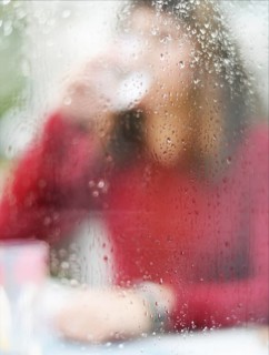 An 11-year-old girl stands as a model. Symbol photo alcoholism, Germany, Europe