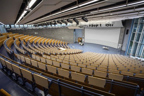 Audimax of the Technical University of Dortmund, TU, lecture hall, lecture, study, study, Dortmund, North Rhine-Westphalia, Germany, Europe