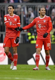 Goal celebration Jamal Musiala FC Bayern Muenchen FCB