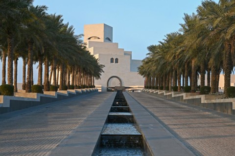 Museum of Islamic Art by the Archtics Ieoh Ming Pei and Jean-Michel Wilmotte, Doha, Qatar, Asia
