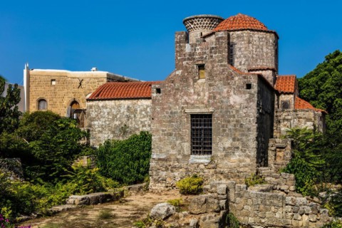 Agia Triada, 15th century, Old Town alleys, Rhodes Town, Greece, Europe