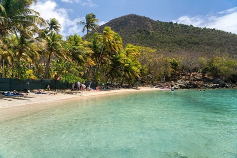 Plage du Pain de sucre beach, Terre-de-Haut island, Les Saintes, Guadeloupe, Caribbean, France, North America