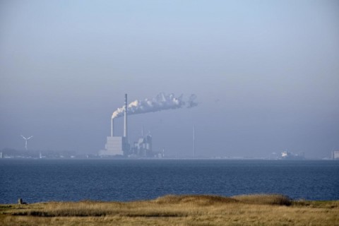 The Wilhelmshaven coal-fired power plant operated by UNIPER on the west side of the Jade Bay, a sea inlet of the North Sea. Jade Bay, Jade, Lower Saxony, Germany, Europe