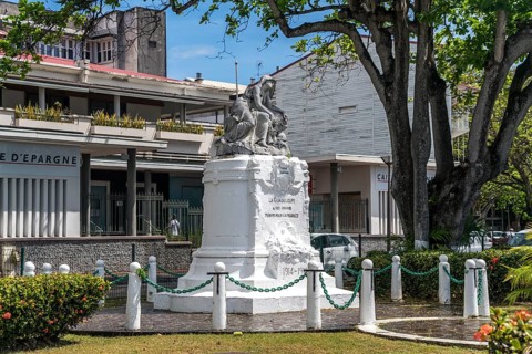 World War II Memorial in Pointe-a-Pitre, Guadeloupe, France, North America