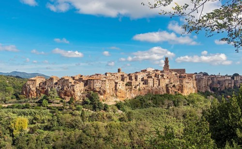 View of Pitigliano, Tuscany, Italy, Europe