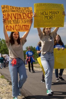 Oxford, Michigan USA, 11 June 2022, Hundreds rallied for tighter gun control laws in the town where four students were shot and killed at Oxford High School in November 2021. It was one of many rallie...