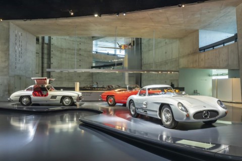 From left Mercedes-Benz 300 SL Coupe