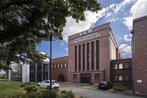 Recklinghausen transformer station, heritage-protected building, Route der Industriekultur and is both a transformer station and a museum, Museum Strom und Leben, Recklinghausen, North Rhine-Westphali...