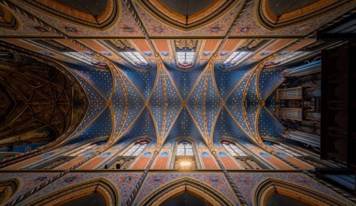 Ceiling, St. Marys Basilica, Basilica St. Mary, Kevelaer, North Rhine-Westphalia, Germany, Europe