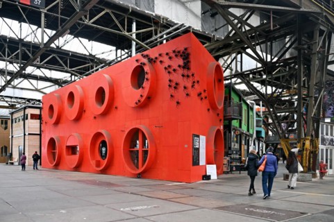 Shipyard hall NDSM Plein, Amsterdam, Netherlands