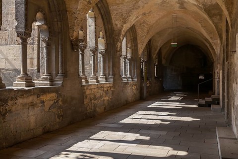 Halberstadt Cathedral St. Stephen and St. Sixtus, Gothic basilica, cloister, Halberstadt, Saxony-Anhalt, Germany, Europe